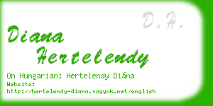 diana hertelendy business card